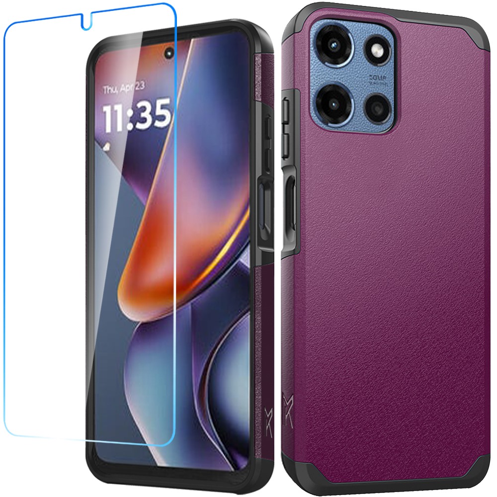 Für Motorola Moto G Power 5G 2025 Hybrid 2in1 mit Displayschutz Hülle Cover - Bild 49 von 98