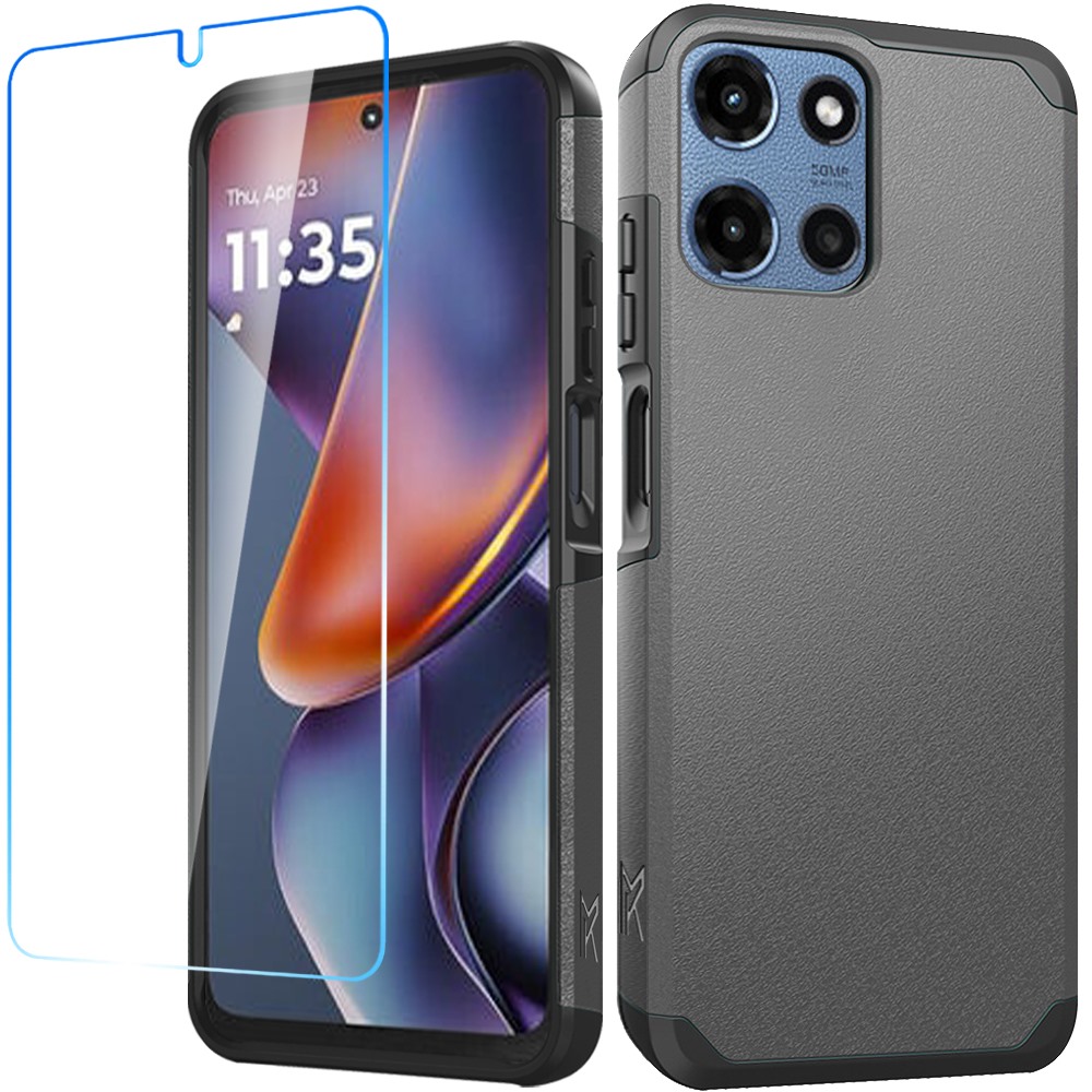 Für Motorola Moto G Power 5G 2025 Hybrid 2in1 mit Displayschutz Hülle Cover - Bild 37 von 98