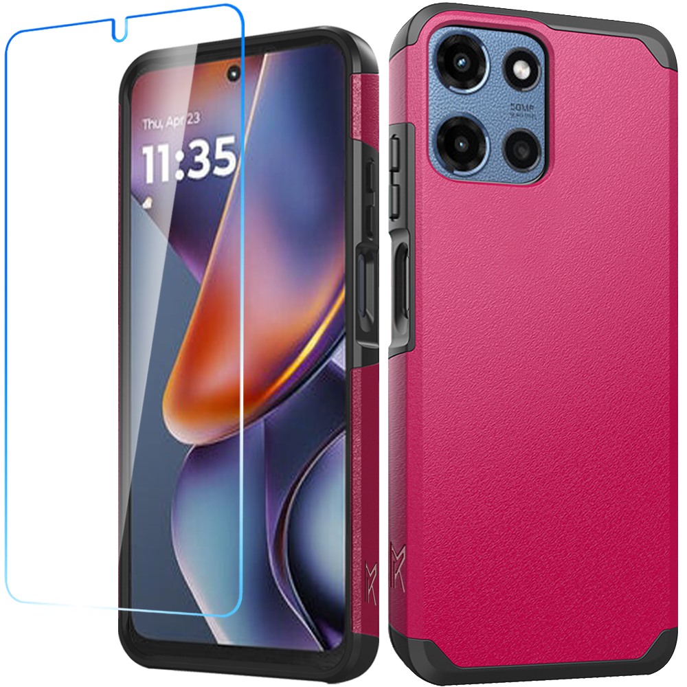 Für Motorola Moto G Power 5G 2025 Hybrid 2in1 mit Displayschutz Hülle Cover - Bild 61 von 98