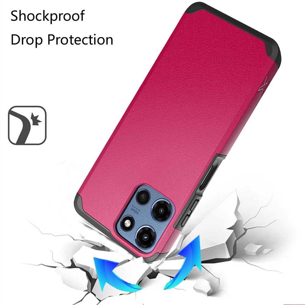 Für Motorola Moto G Power 5G 2025 Hybrid 2in1 mit Displayschutz Hülle Cover - Bild 65 von 98