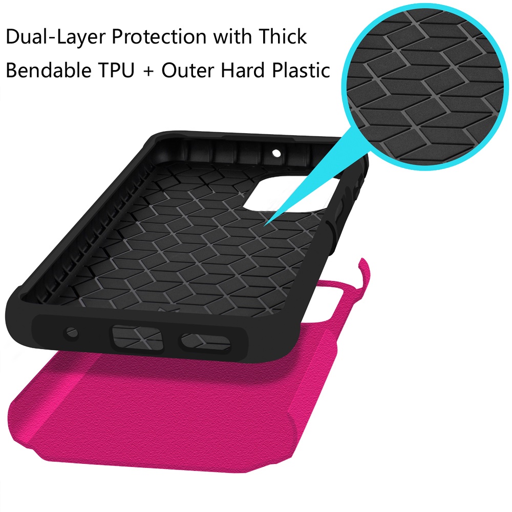 Für Motorola Moto G Power 5G 2025 Hybrid 2in1 mit Displayschutz Hülle Cover - Bild 66 von 98
