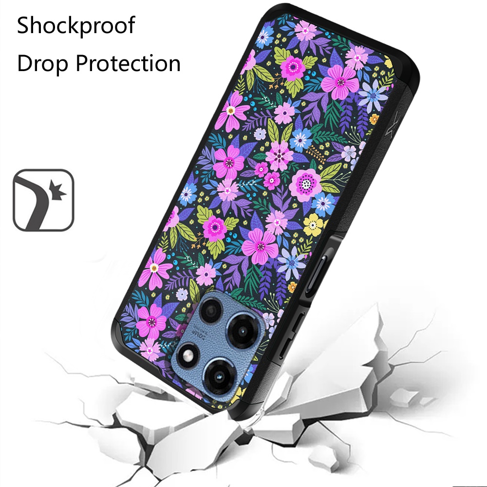 Für Motorola Moto G Power 5G 2025 Hybrid 2in1 mit Displayschutz Hülle Cover - Bild 89 von 98