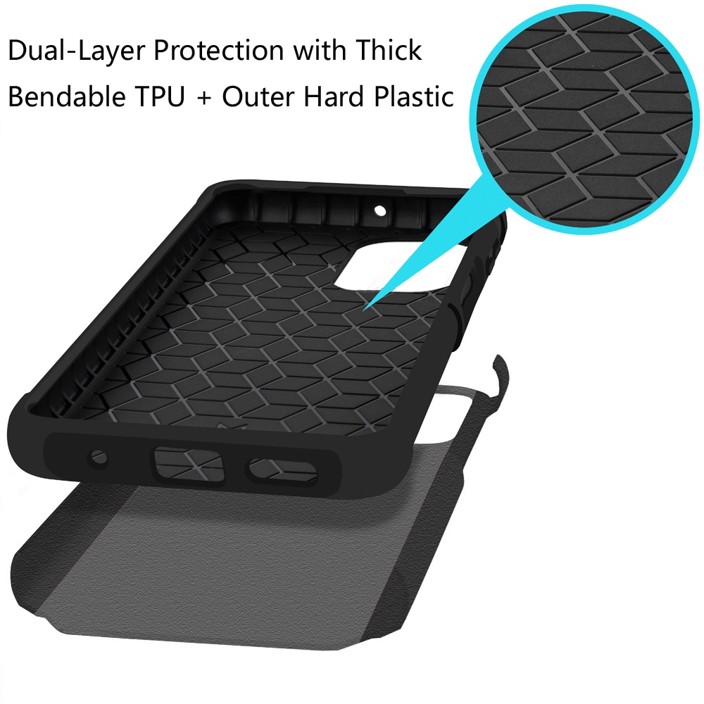 Für Motorola Moto G Power 5G 2025 Hybrid 2in1 mit Displayschutz Hülle Cover - Bild 90 von 98