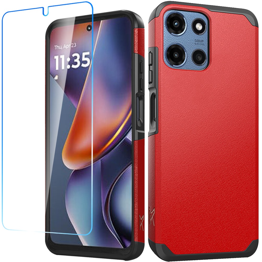 Für Motorola Moto G Power 5G 2025 Hybrid 2in1 mit Displayschutz Hülle Cover - Bild 73 von 98