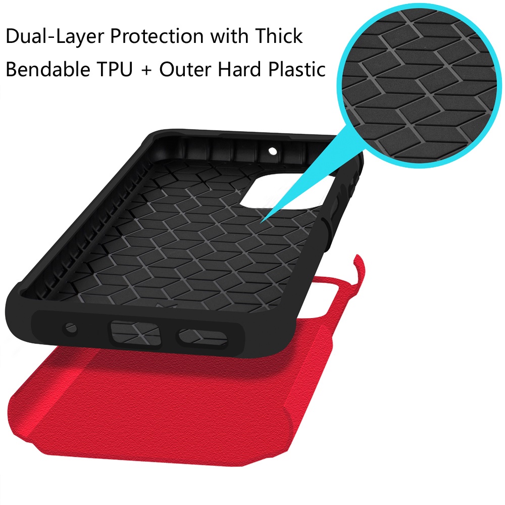 Für Motorola Moto G Power 5G 2025 Hybrid 2in1 mit Displayschutz Hülle Cover - Bild 78 von 98