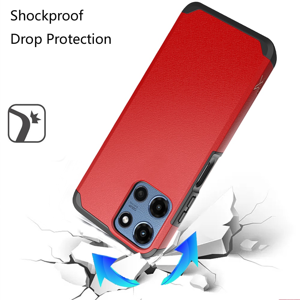 Für Motorola Moto G Power 5G 2025 Hybrid 2in1 mit Displayschutz Hülle Cover - Bild 77 von 98