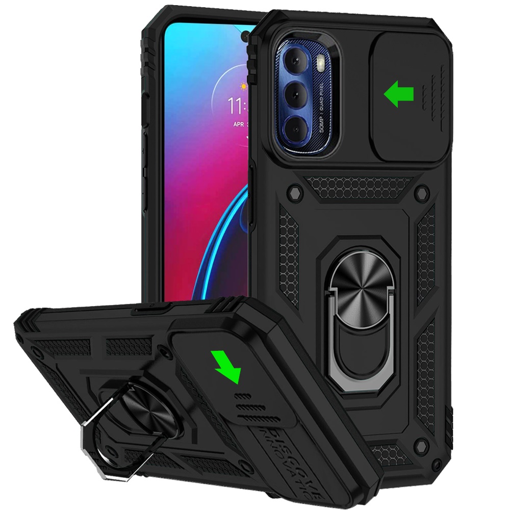 Für Motorola Moto G Power 5G 2025 Hybrid Ring Ständer, Linsenschutz, Hülle Cover - Bild 22 von 62