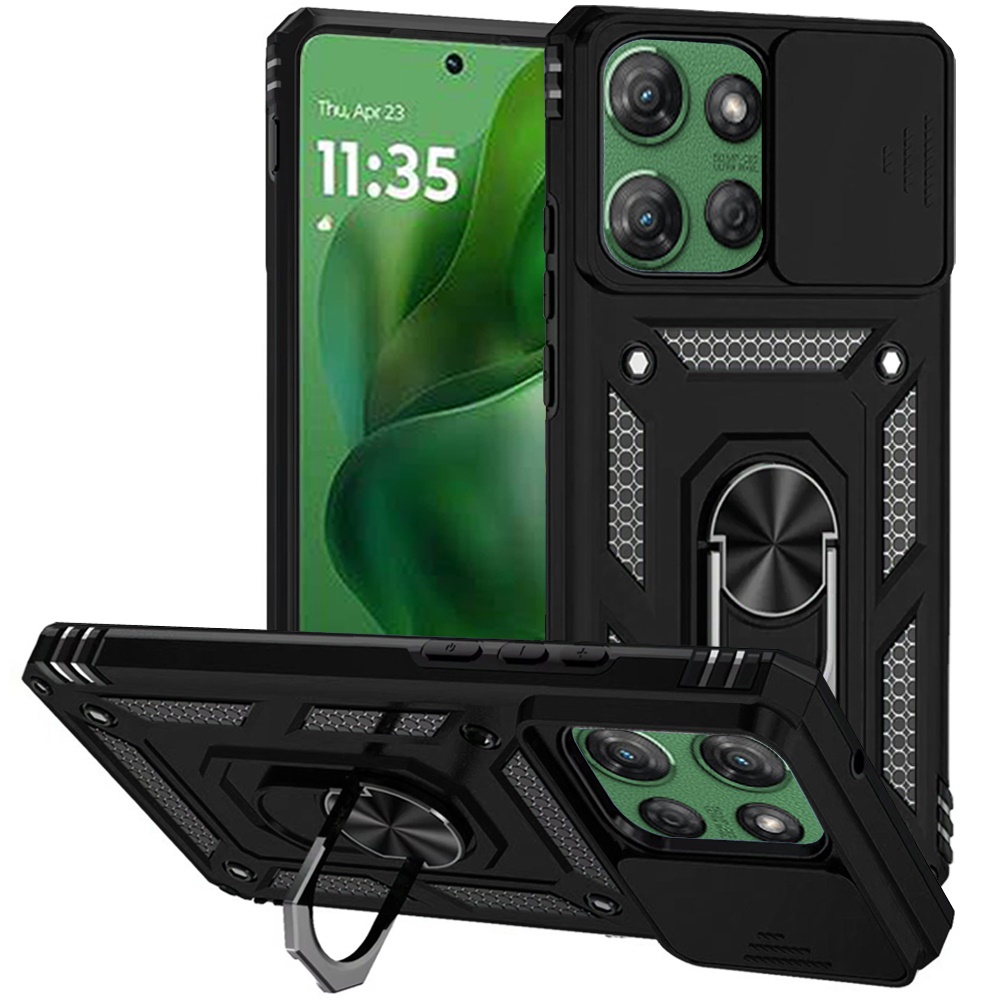 Für Motorola Moto G Power 5G 2025 Hybrid Ring Ständer, Linsenschutz, Hülle Cover - Bild 13 von 62