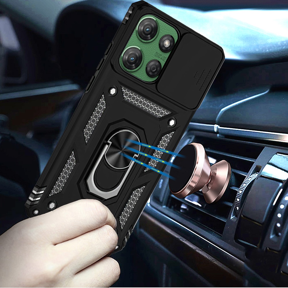 Für Motorola Moto G Power 5G 2025 Hybrid Ring Ständer, Linsenschutz, Hülle Cover - Bild 14 von 62