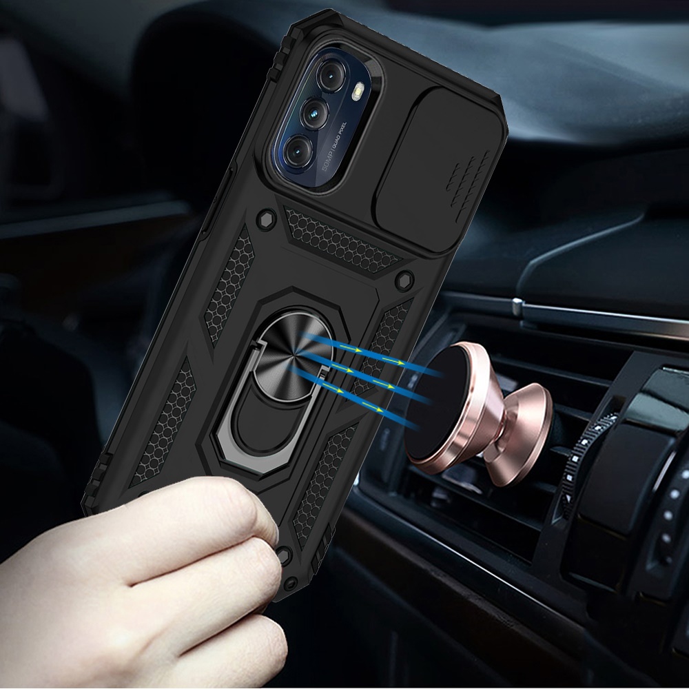 Für Motorola Moto G Power 5G 2025 Hybrid Ring Ständer, Linsenschutz, Hülle Cover - Bild 17 von 62