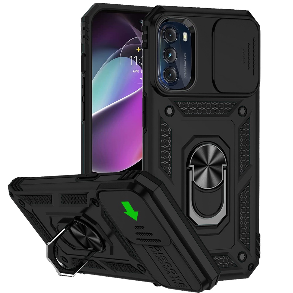 Für Motorola Moto G Power 5G 2025 Hybrid Ring Ständer, Linsenschutz, Hülle Cover - Bild 15 von 62