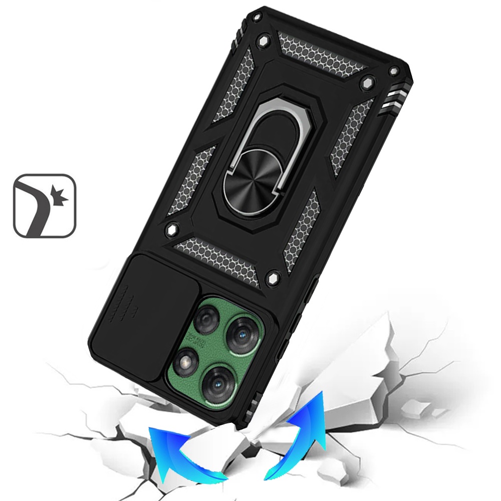 Für Motorola Moto G Power 5G 2025 Hybrid Ring Ständer, Linsenschutz, Hülle Cover - Bild 12 von 62