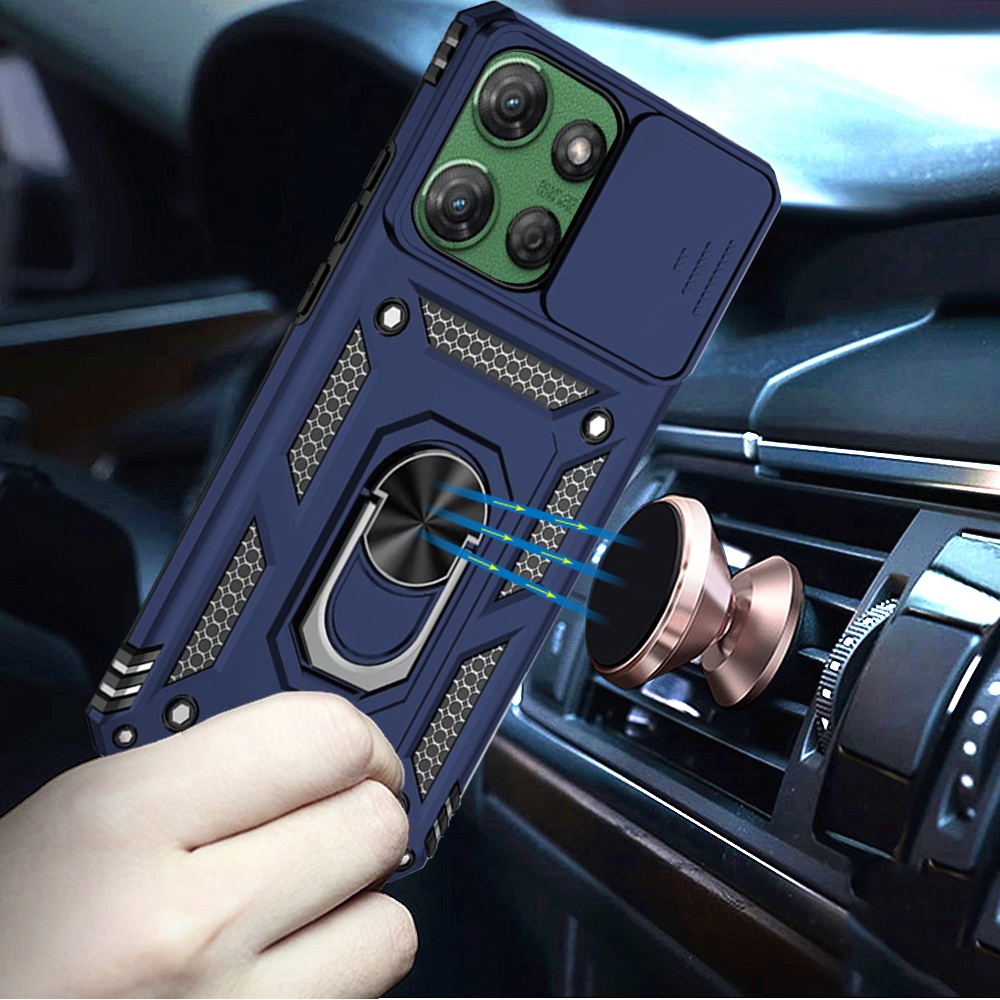 Für Motorola Moto G Power 5G 2025 Hybrid Ring Ständer, Linsenschutz, Hülle Cover - Bild 26 von 62