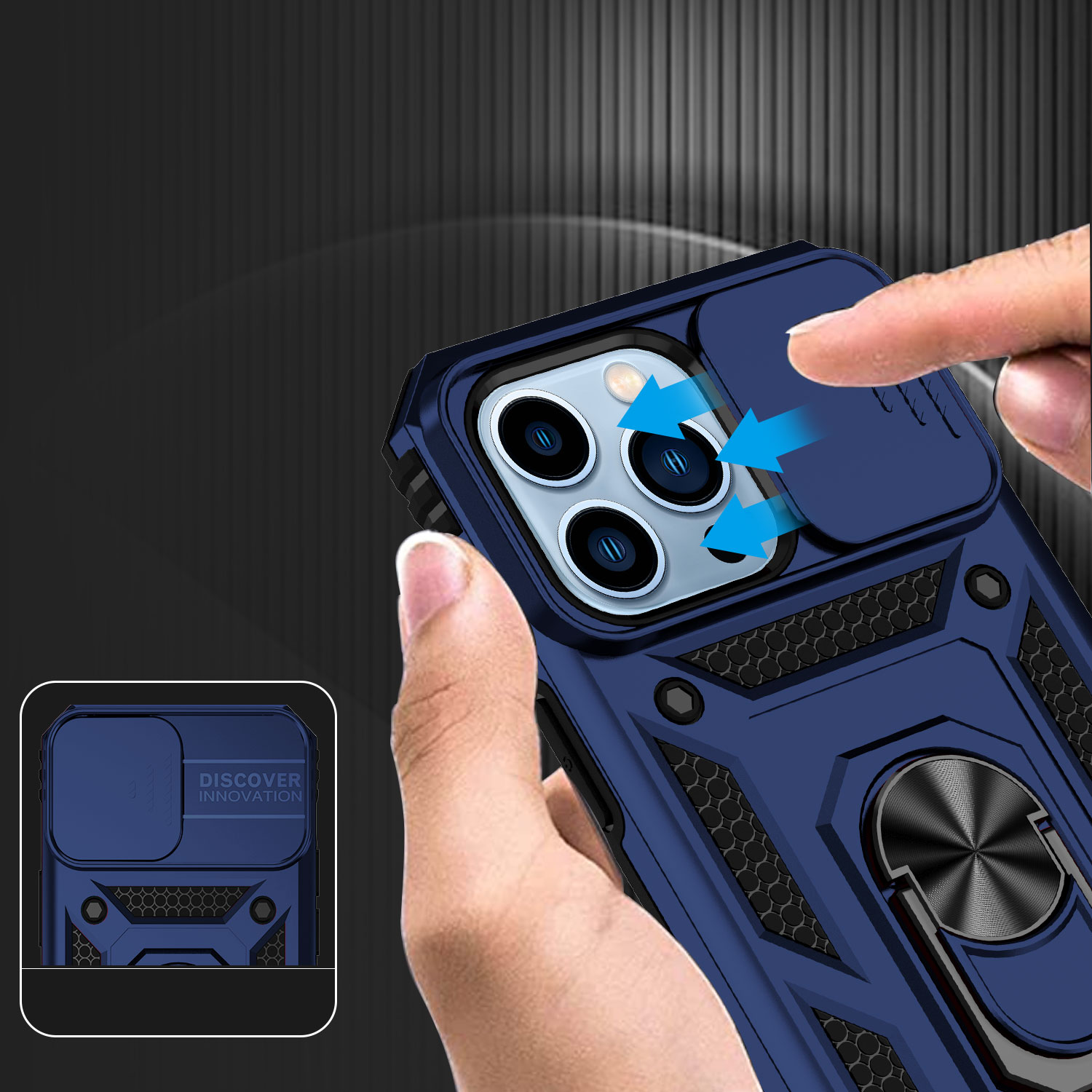 Für Motorola Moto G Power 5G 2025 Hybrid Ring Ständer, Linsenschutz, Hülle Cover - Bild 31 von 62