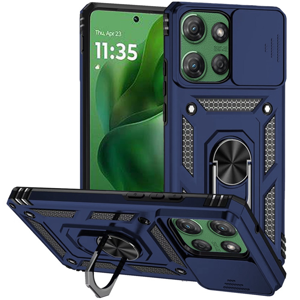 Für Motorola Moto G Power 5G 2025 Hybrid Ring Ständer, Linsenschutz, Hülle Cover - Bild 25 von 62