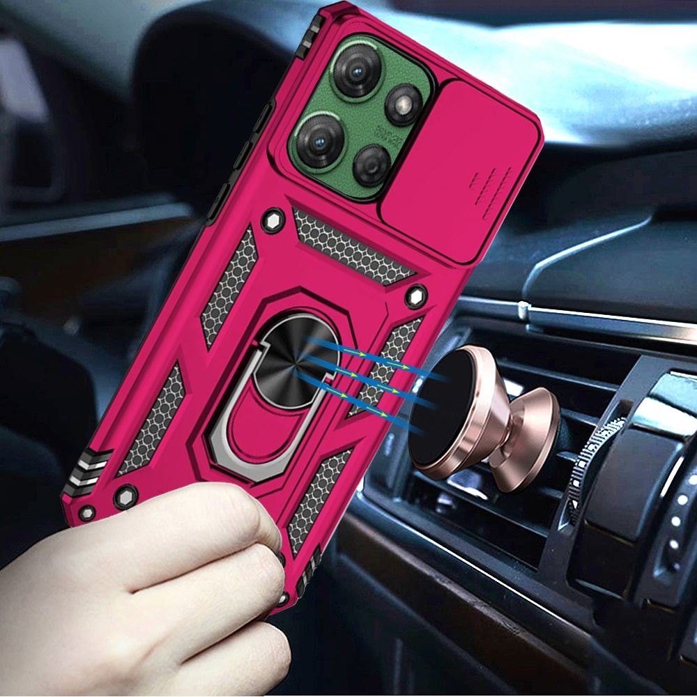 Für Motorola Moto G Power 5G 2025 Hybrid Ring Ständer, Linsenschutz, Hülle Cover - Bild 62 von 62