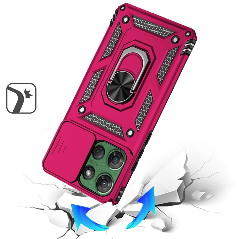 Für Motorola Moto G Power 5G 2025 Hybrid Ring Ständer, Linsenschutz, Hülle Cover - Bild 60 von 62