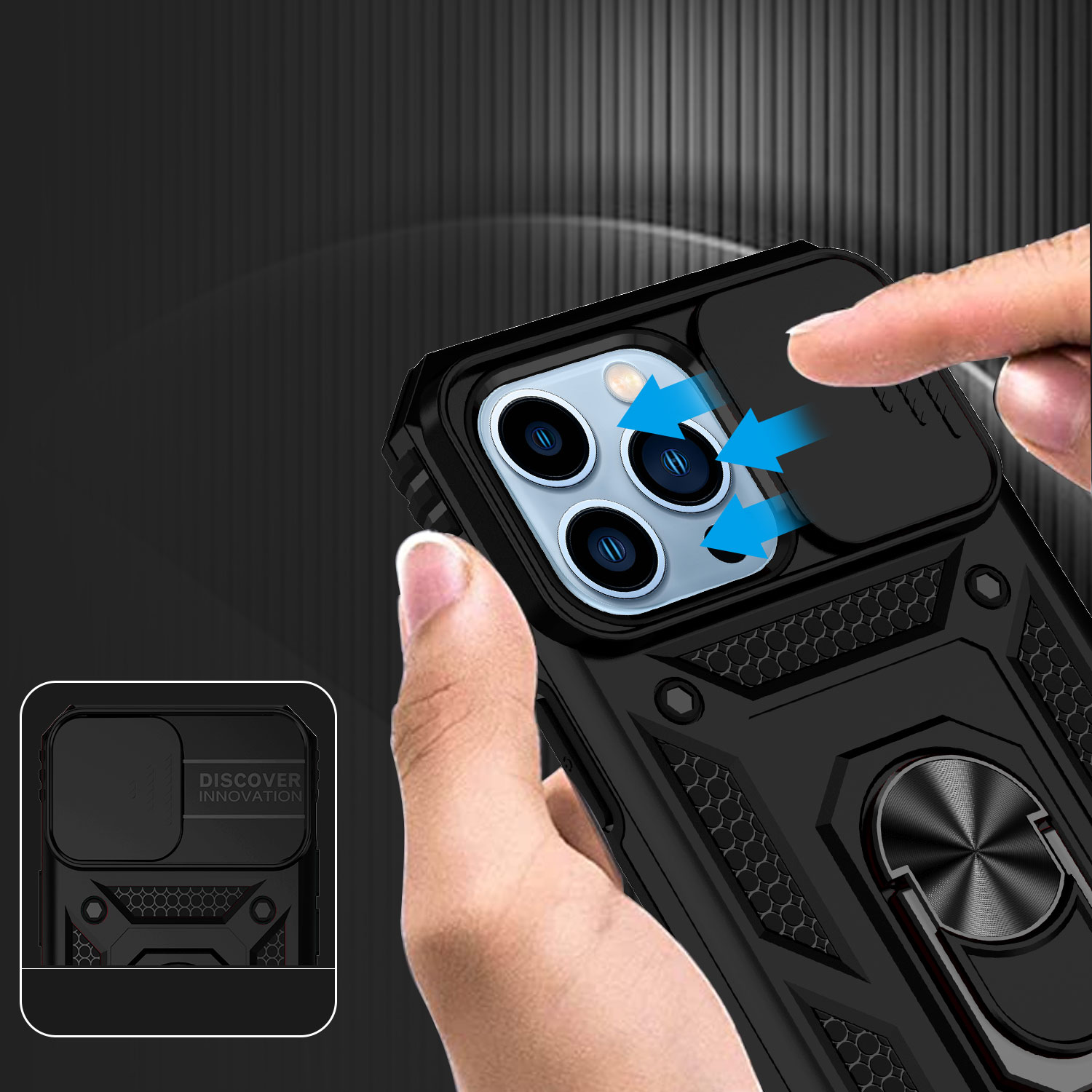 Für Motorola Moto G Power 5G 2025 Hybrid Ring Ständer, Linsenschutz, Hülle Cover - Bild 55 von 62