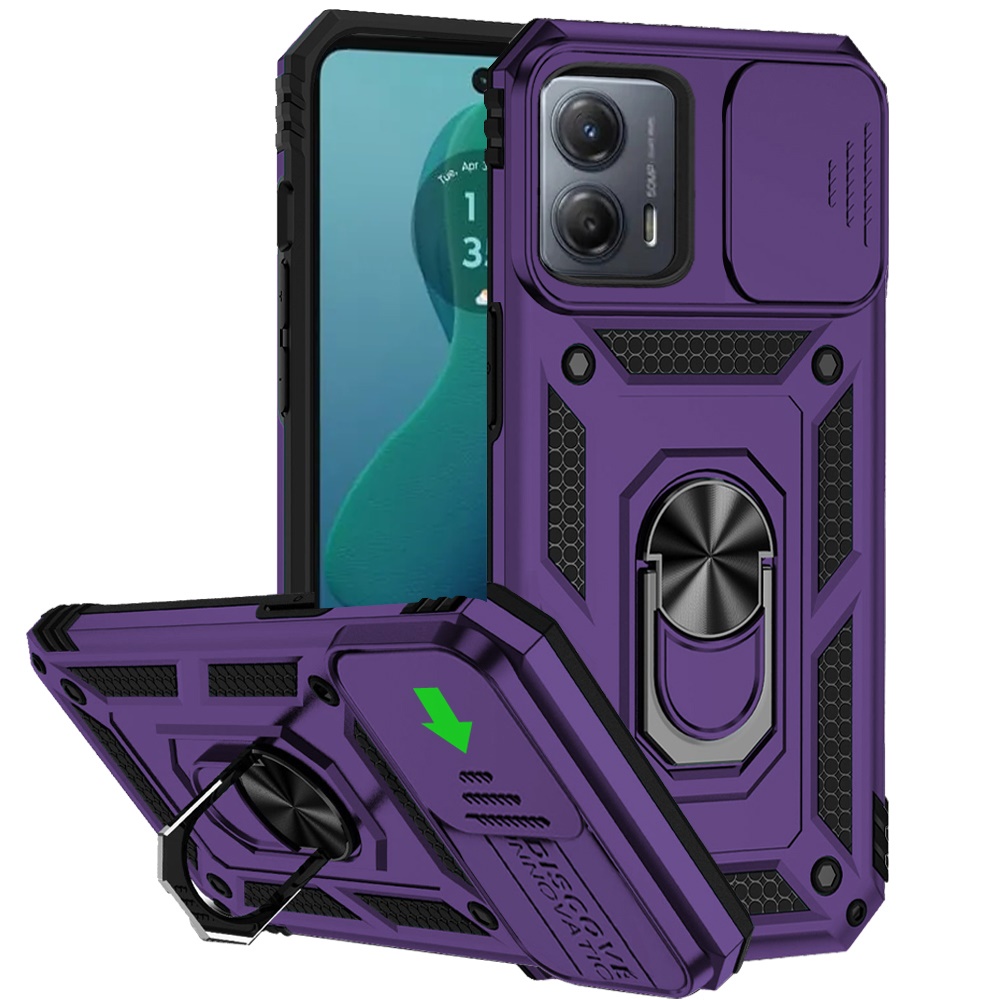 Für Motorola Moto G Power 5G 2025 Hybrid Ring Ständer, Linsenschutz, Hülle Cover - Bild 58 von 62