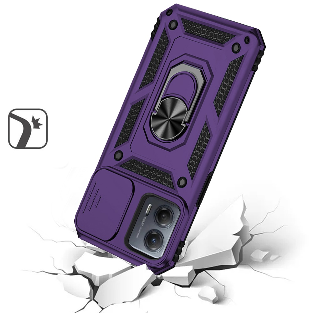 Für Motorola Moto G Power 5G 2025 Hybrid Ring Ständer, Linsenschutz, Hülle Cover - Bild 59 von 62