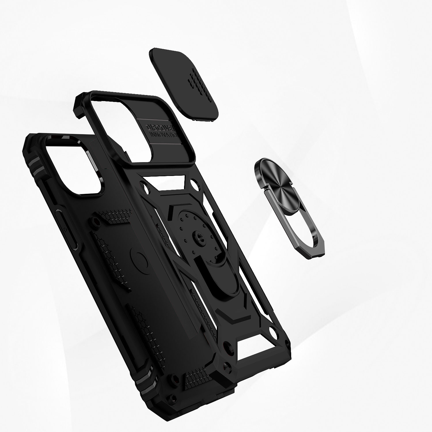 Für Motorola Moto G Power 5G 2025 Hybrid Ring Ständer, Linsenschutz, Hülle Cover - Bild 54 von 62