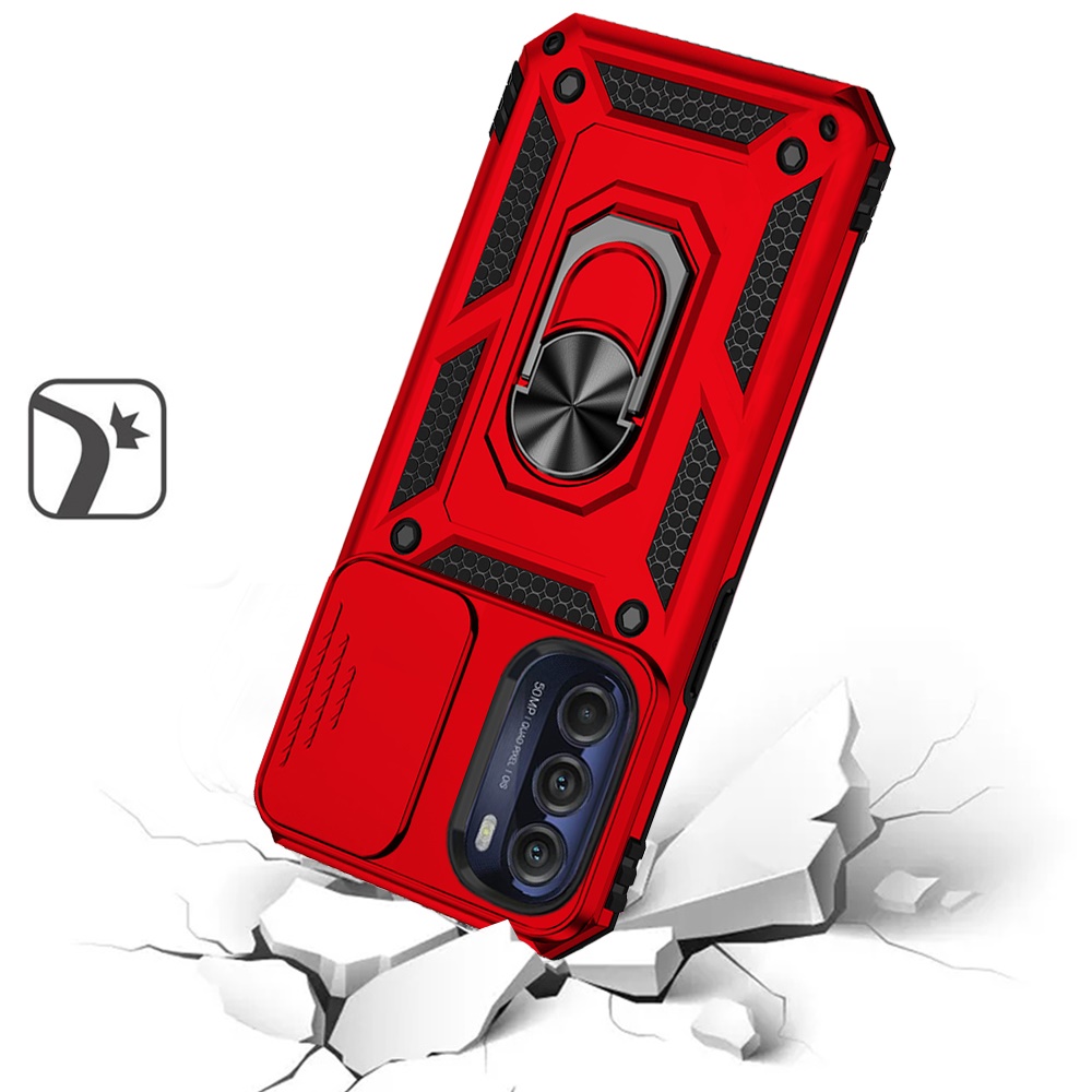 Für Motorola Moto G Power 5G 2025 Hybrid Ring Ständer, Linsenschutz, Hülle Cover - Bild 47 von 62