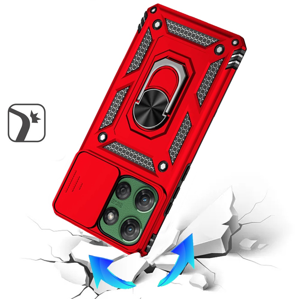 Für Motorola Moto G Power 5G 2025 Hybrid Ring Ständer, Linsenschutz, Hülle Cover - Bild 36 von 62