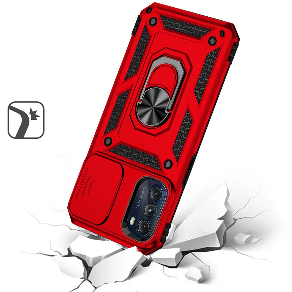 Für Motorola Moto G Power 5G 2025 Hybrid Ring Ständer, Linsenschutz, Hülle Cover - Bild 40 von 62