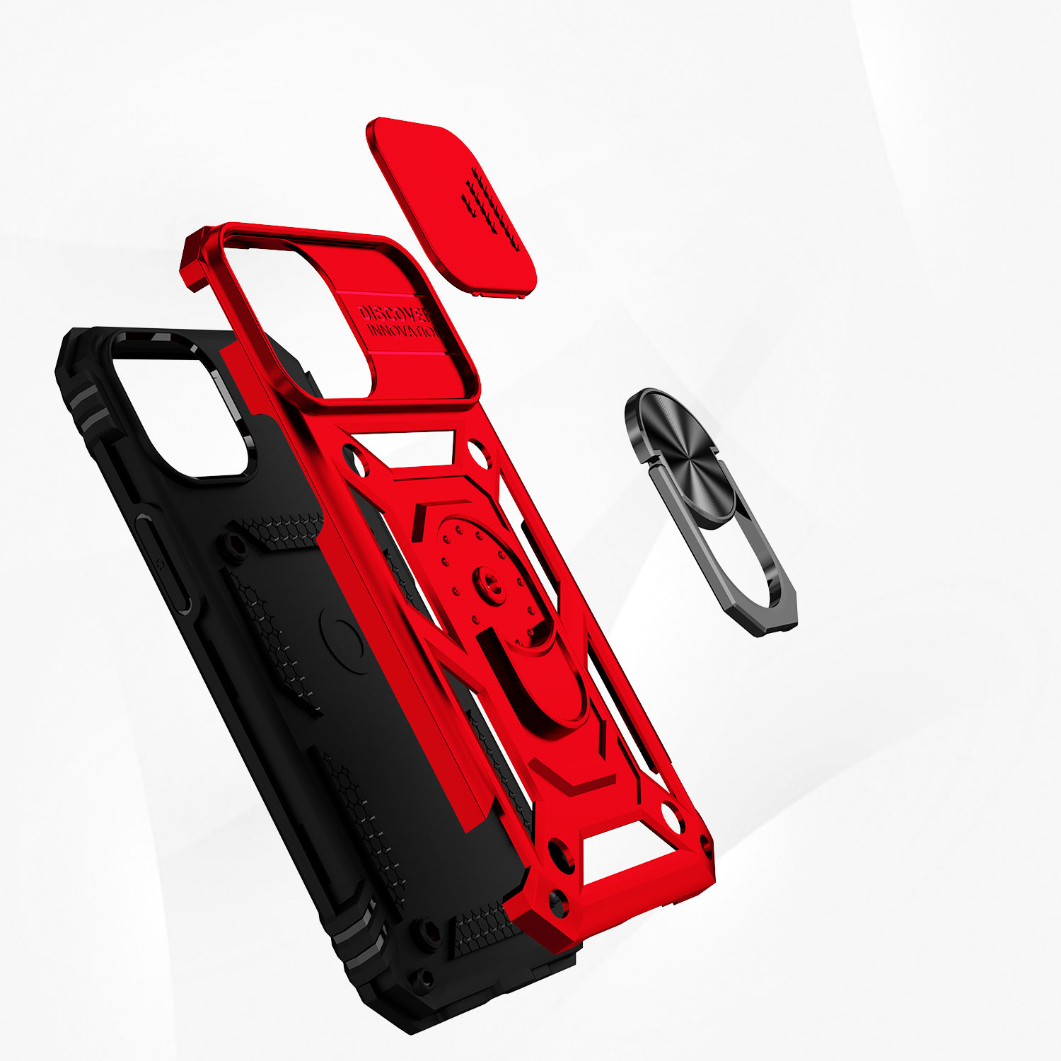 Für Motorola Moto G Power 5G 2025 Hybrid Ring Ständer, Linsenschutz, Hülle Cover - Bild 42 von 62