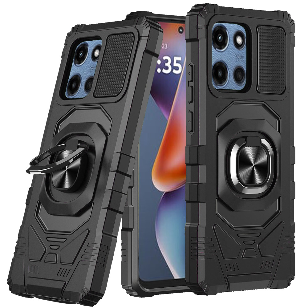 Für Motorola Moto G Power 5G (2025) Hybrid Ring Ständer Halter Robust Case Cover - Bild 9 von 77