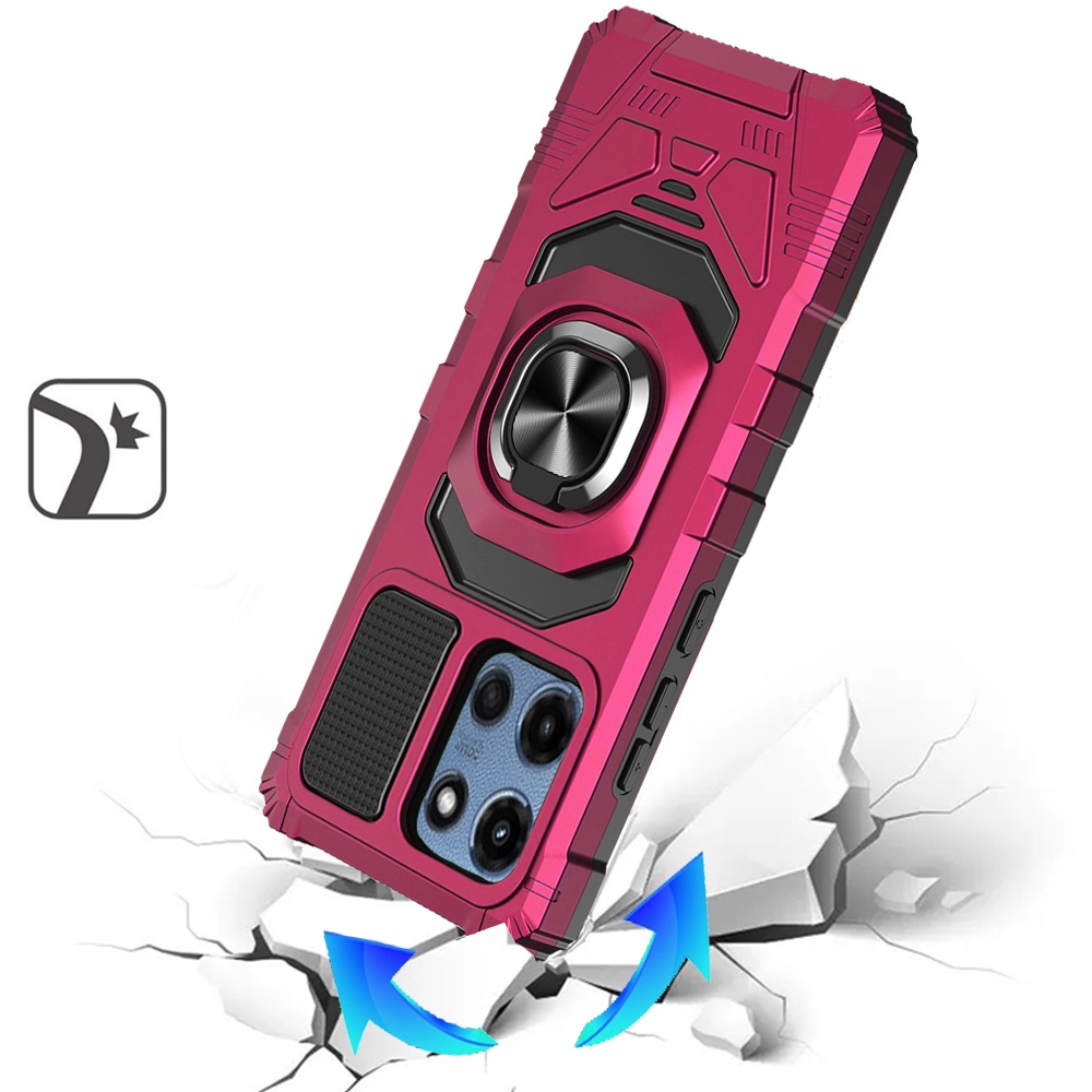 Für Motorola Moto G Power 5G (2025) Hybrid Ring Ständer Halter Robust Case Cover - Bild 70 von 77