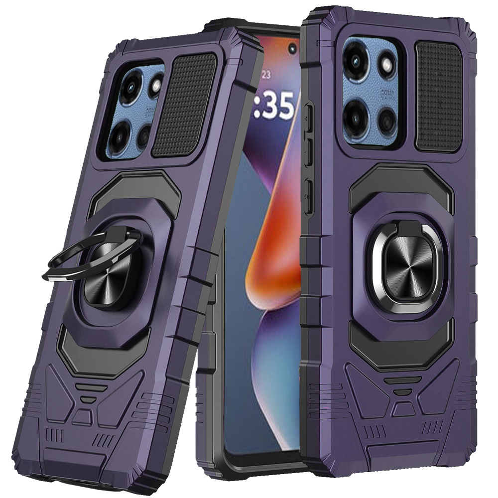 Für Motorola Moto G Power 5G (2025) Hybrid Ring Ständer Halter Robust Case Cover - Bild 57 von 77
