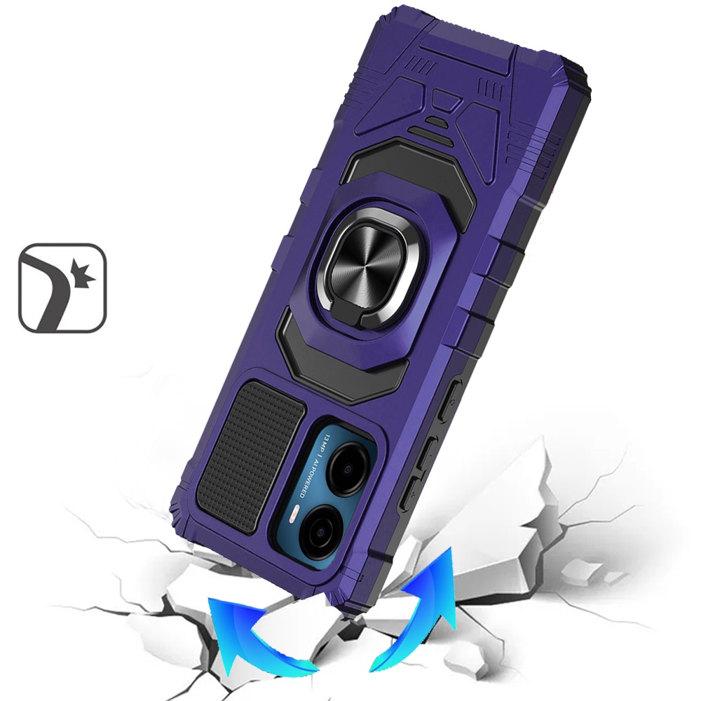 Für Motorola Moto G Power 5G (2025) Hybrid Ring Ständer Halter Robust Case Cover - Bild 68 von 77