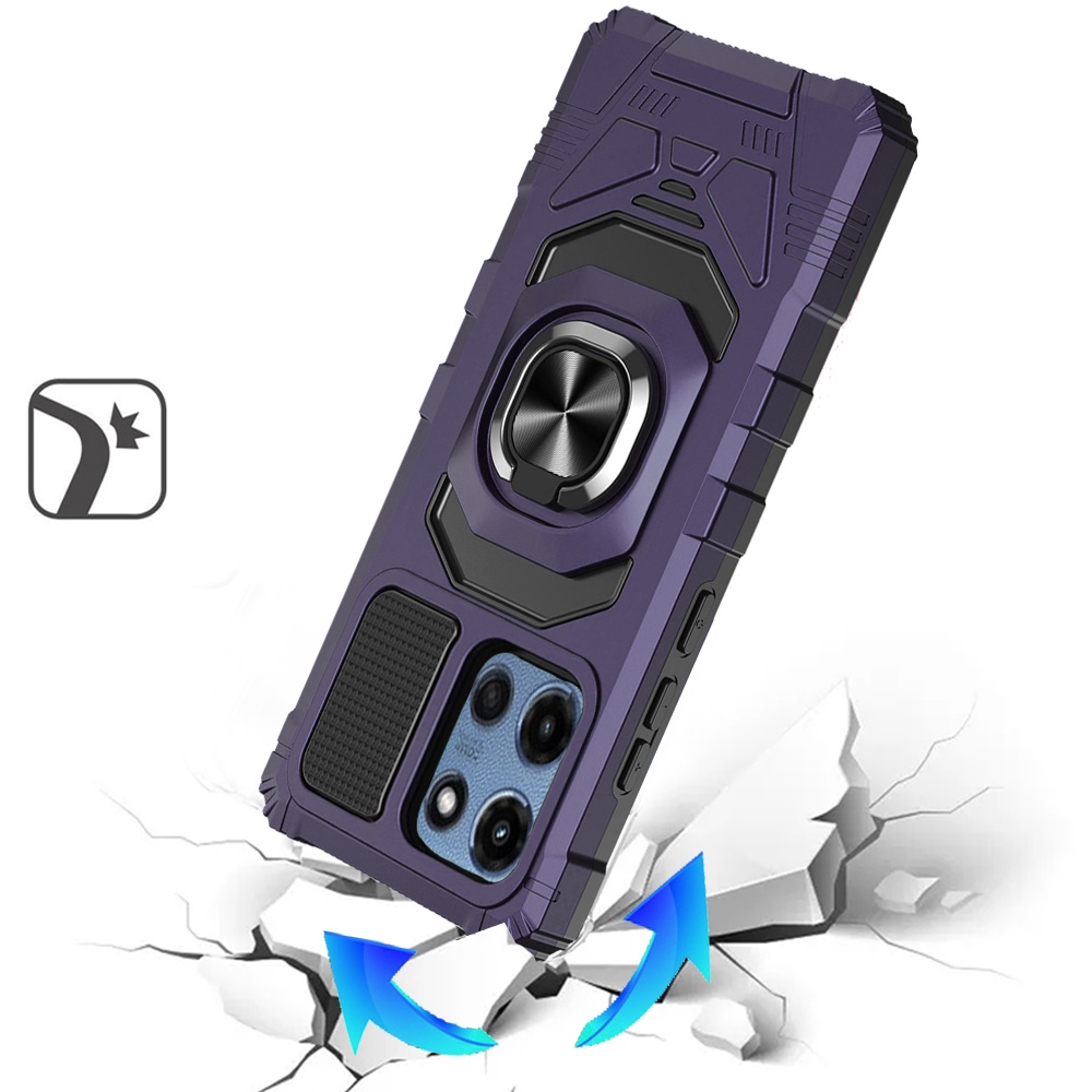 Für Motorola Moto G Power 5G (2025) Hybrid Ring Ständer Halter Robust Case Cover - Bild 58 von 77