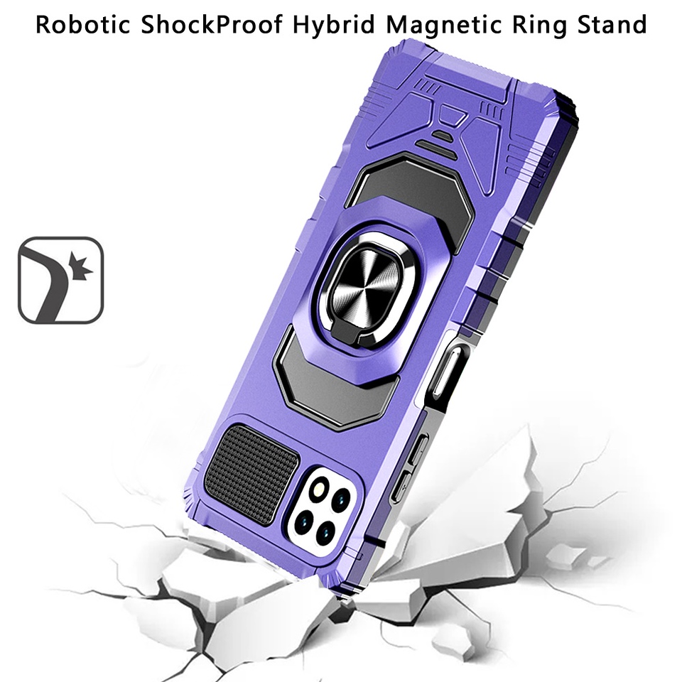Für Motorola Moto G Power 5G (2025) Hybrid Ring Ständer Halter Robust Case Cover - Bild 66 von 77