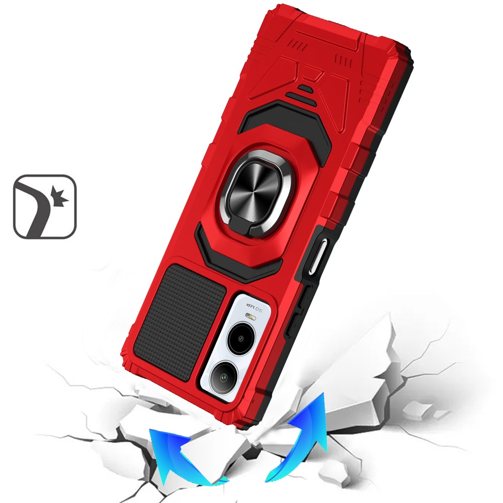 Für Motorola Moto G Power 5G (2025) Hybrid Ring Ständer Halter Robust Case Cover - Bild 43 von 77