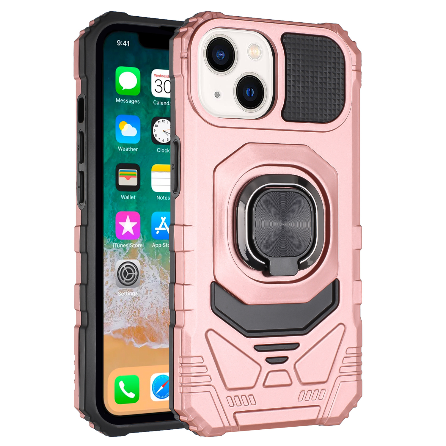 Für Motorola Moto G Power 5G (2025) Hybrid Ring Ständer Halter Robust Case Cover - Bild 51 von 77