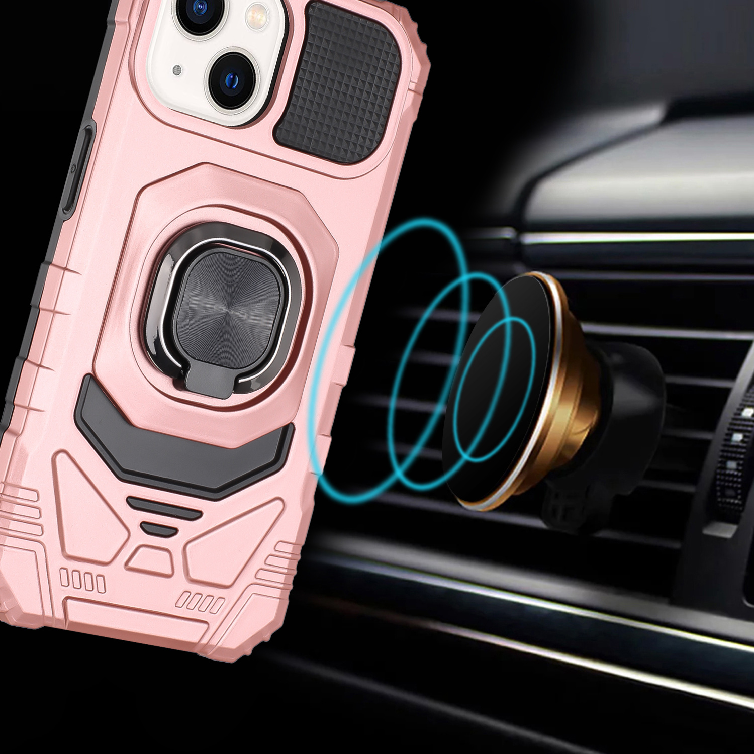 Für Motorola Moto G Power 5G (2025) Hybrid Ring Ständer Halter Robust Case Cover - Bild 52 von 77