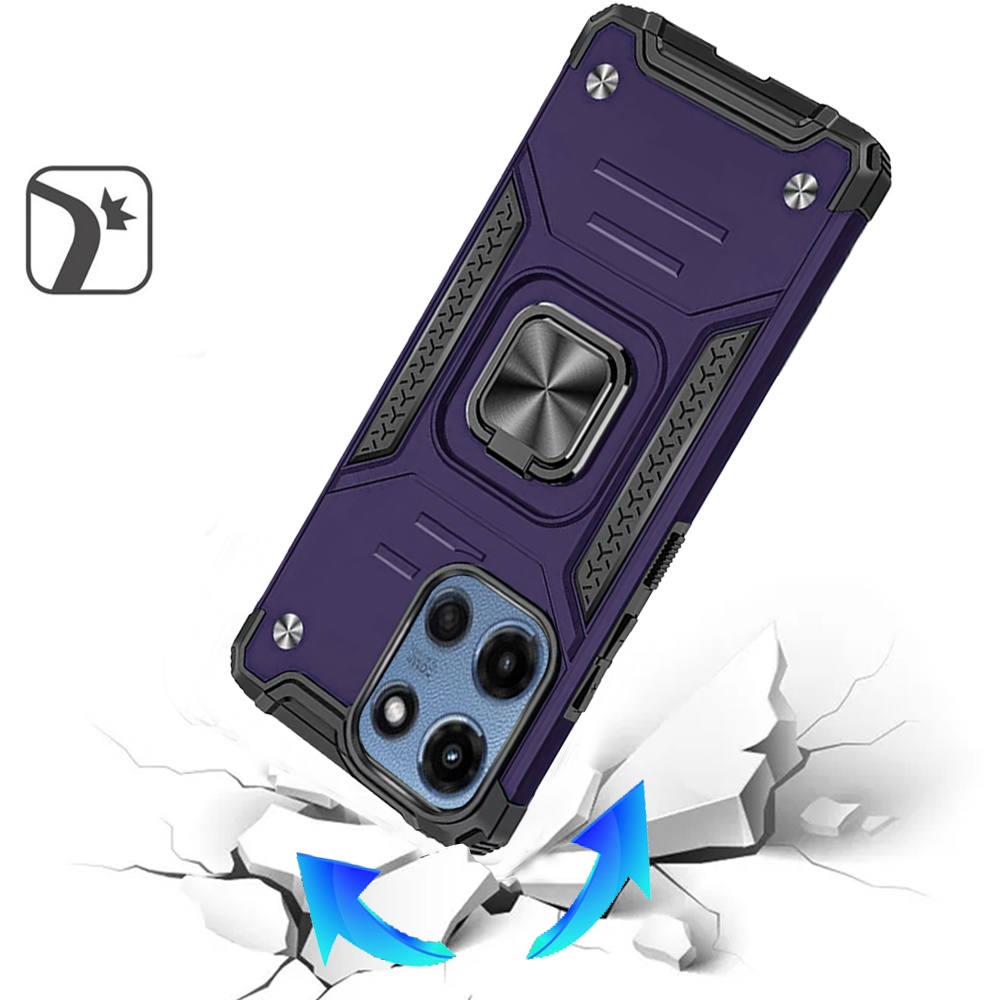 For Motorola Moto G Power 5G 2025 Hybrid Ring Holder Shockproof TPU Case Cover - Bild 45 von 64