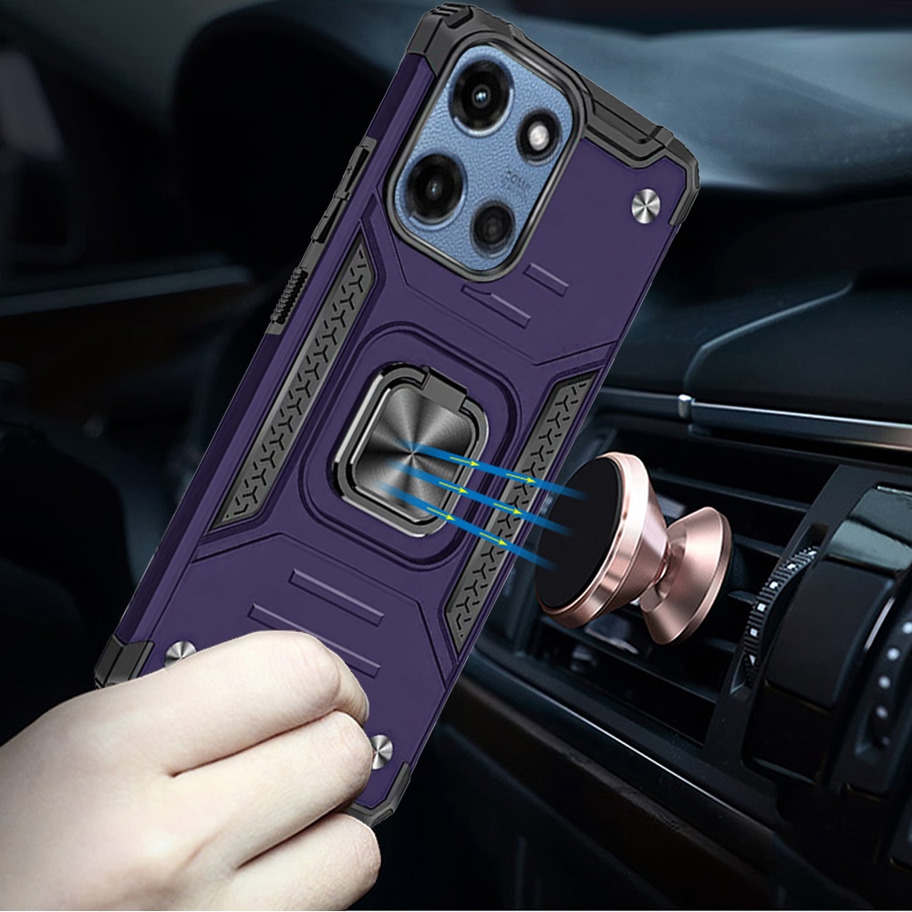 For Motorola Moto G Power 5G 2025 Hybrid Ring Holder Shockproof TPU Case Cover - Bild 47 von 64