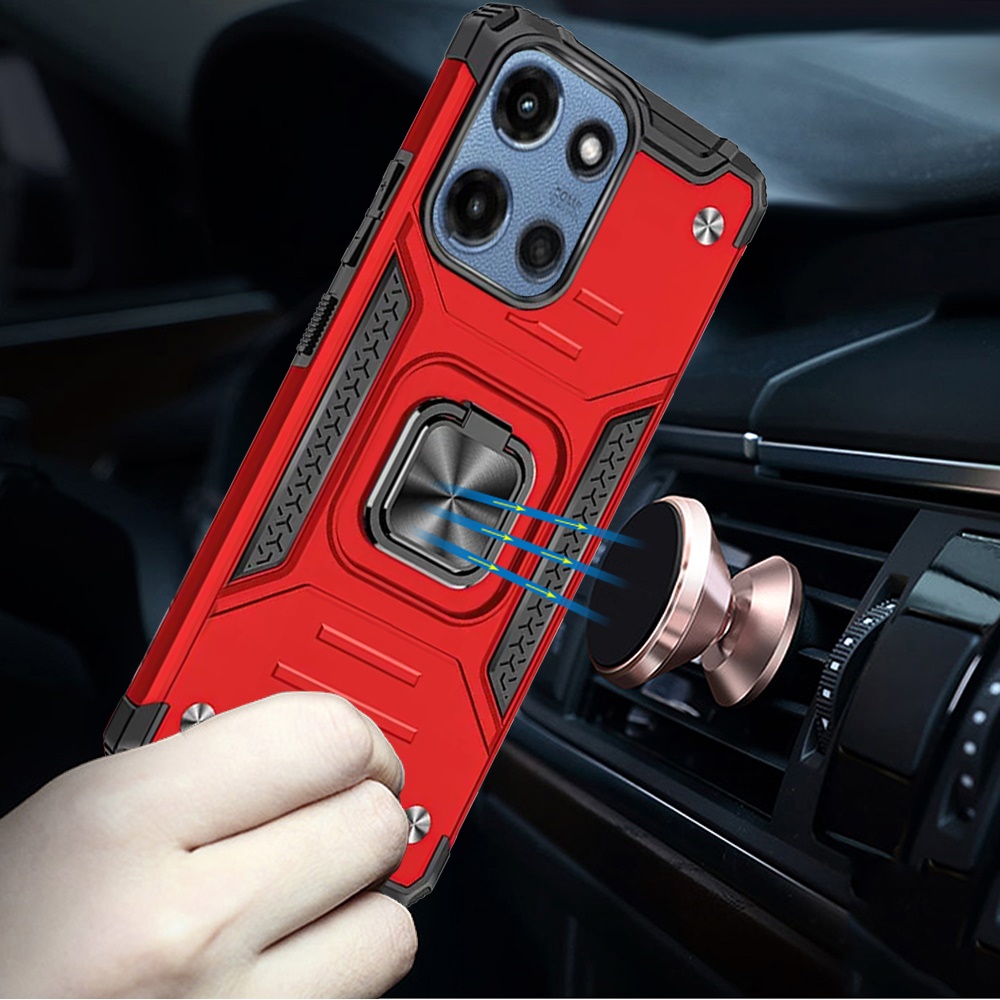 For Motorola Moto G Power 5G 2025 Hybrid Ring Holder Shockproof TPU Case Cover - Bild 25 von 64