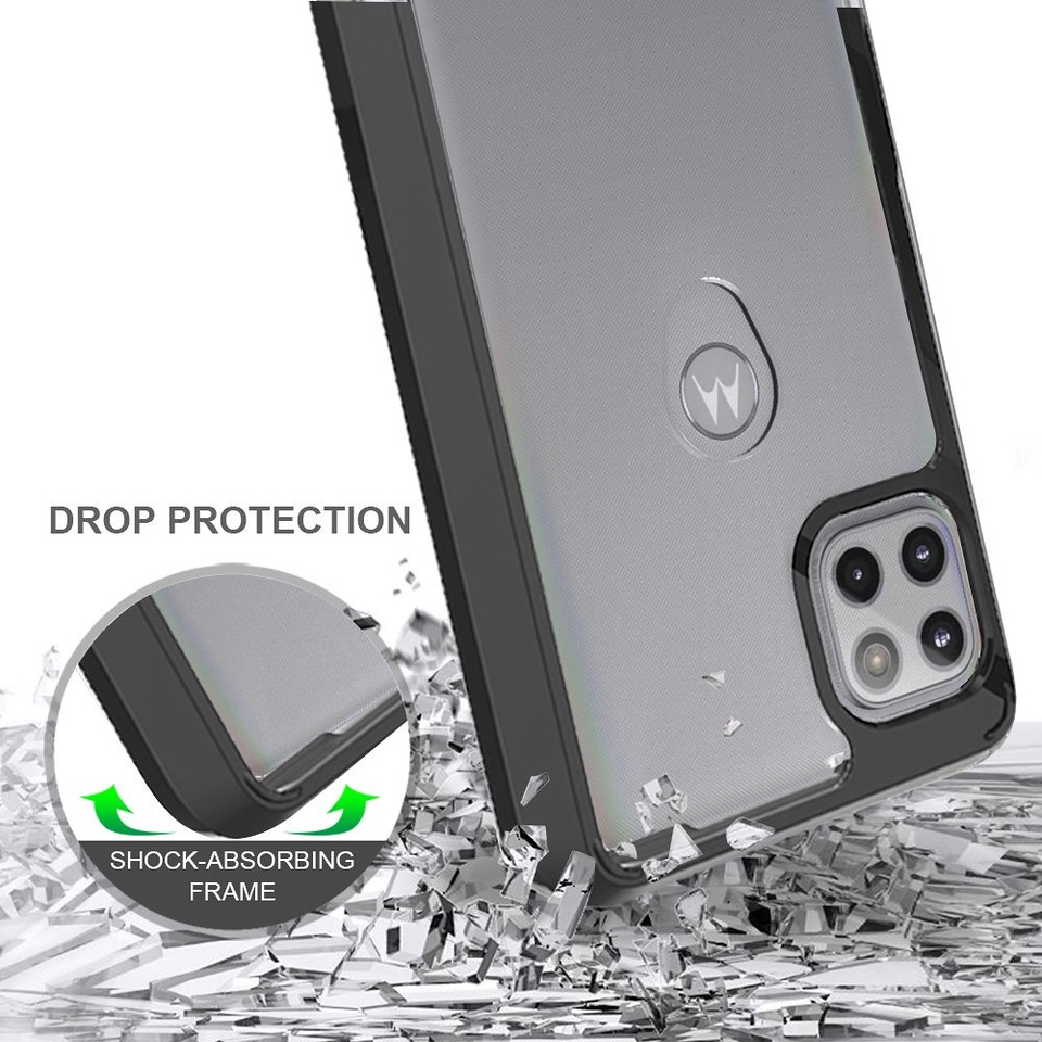 For Motorola Moto Edge 2022 Hybrid Clear Transparent TPU Hard Back Case Cover - Picture 16 of 41