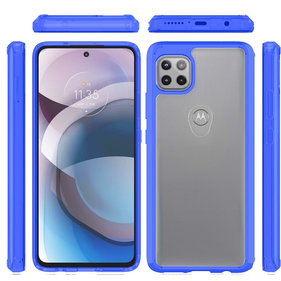 For Motorola Moto Edge 2022 Hybrid Clear Transparent TPU Hard Back Case Cover - Picture 33 of 41