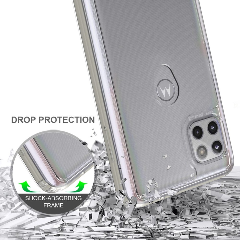 For Motorola Moto Edge 2022 Hybrid Clear Transparent TPU Hard Back Case Cover - Picture 23 of 41