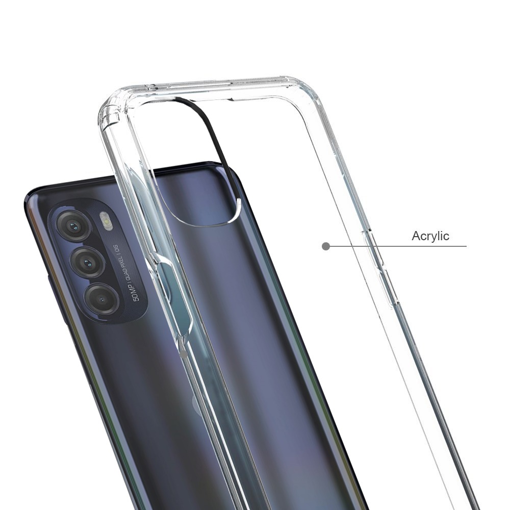 For Motorola Moto Edge 2022 Hybrid Clear Transparent TPU Hard Back Case Cover - Picture 20 of 41