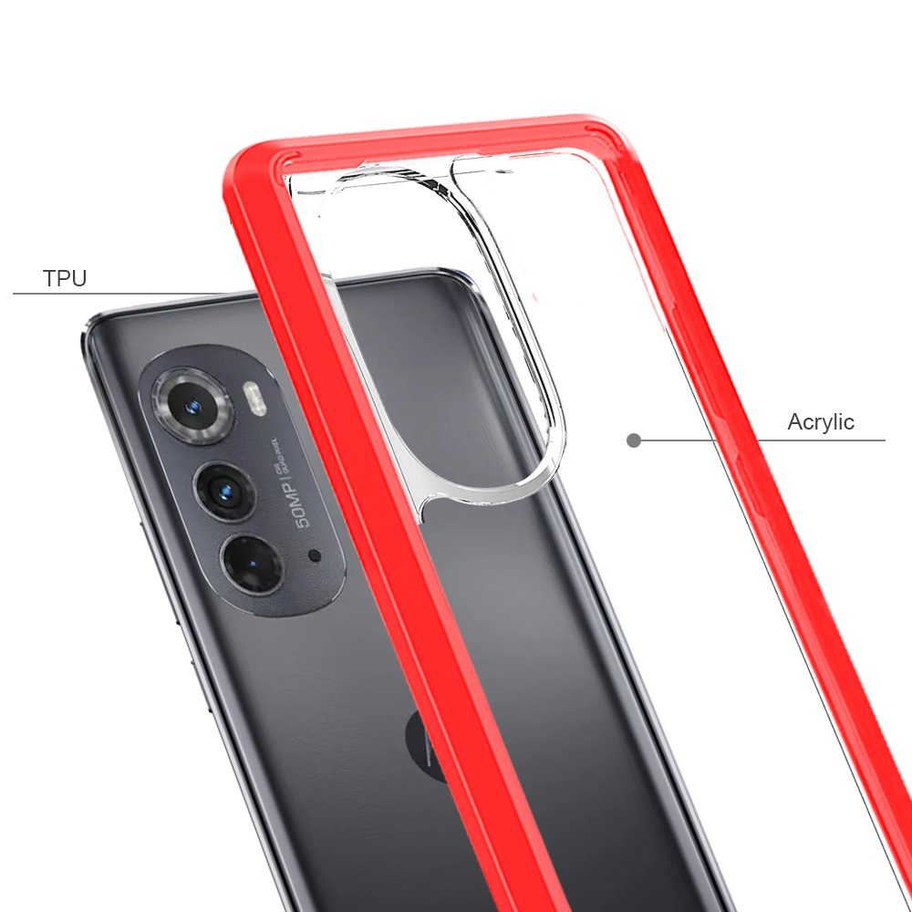 For Motorola Moto Edge 2022 Hybrid Clear Transparent TPU Hard Back Case Cover - Picture 36 of 41