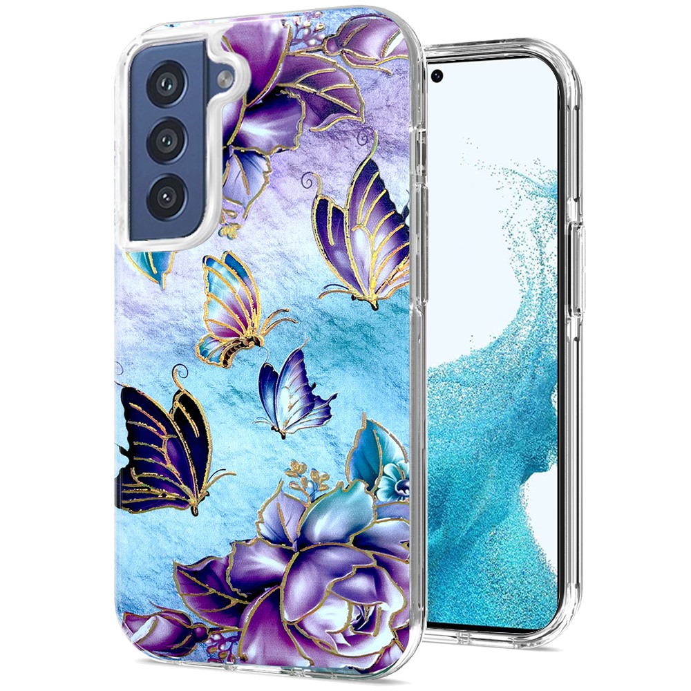 For Motorola Moto G 5G 2022 Stylish Gold Layer Design Hybrid Hard PC Case Cover - 第 14/44 張圖片