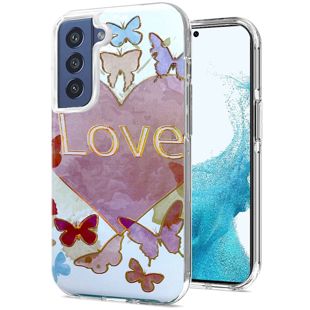 For Motorola Moto G 5G 2022 Stylish Gold Layer Design Hybrid Hard PC Case Cover - 第 32/44 張圖片
