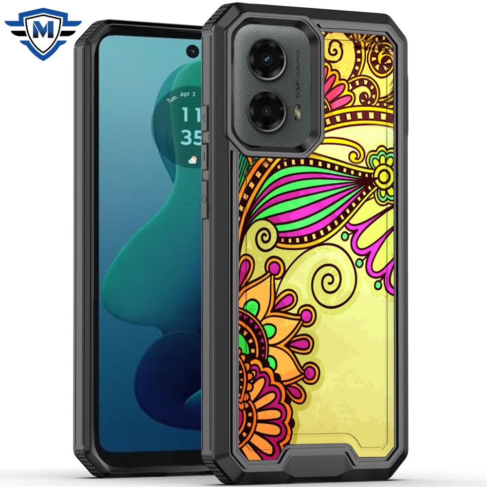 For Motorola Moto G 5G 2024 Modern Design Hybrid Hard + TPU Rubber Case Cover - Picture 21 of 76