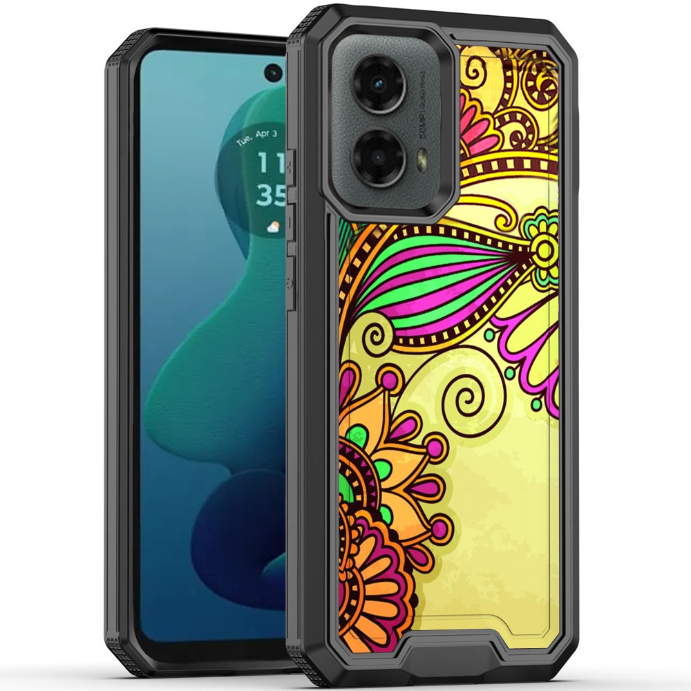 For Motorola Moto G 5G 2024 Modern Design Hybrid Hard + TPU Rubber Case Cover - Picture 22 of 76